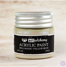 Prima Finnabair Art Alchemy Acrylic Paint 50ml - Opal Magic Yellow-Blue