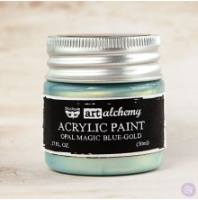 Prima Finnabair Art Alchemy Acrylic Paint 50ml - Opal Magic Blue-Gold