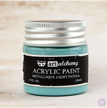 Prima Finnabair Art Alchemy Acrylic Paint 50ml - Metallique Light Patina