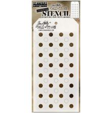 Tim Holtz Layered Stencil 4.125X8.5 - Shifter Dots THS109