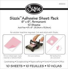 Sizzix Adhesive Sheets 6X6 10/Pkg