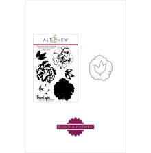 Altenew Clear Stamp And Die Build A flower - Camellia