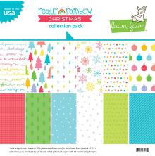 Lawn Fawn Collection Pack 12X12 - Really Rainbow Christmas