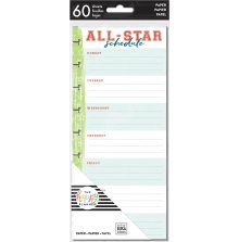 Me &amp; My Big Ideas CLASSIC Half Sheet Note Paper 60/Pkg - Sports UTGENDE