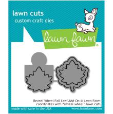 Lawn Fawn Dies - Reveal Wheel Fall Leaf Add-On LF1793