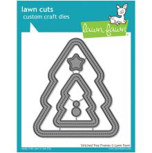 Lawn Fawn Dies - Stitched Christmas Tree Frames LF1798