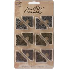 Tim Holtz Idea-Ology Metal Ornate Corners 1inch 12/Pkg