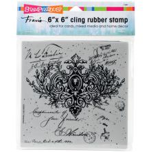 Stampendous Cling Stamp 6x6 - Ornate Scroll UTGENDE