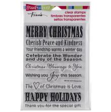 Stampendous Perfectly Clear Stamps 4x6 - Holiday Wishes UTGENDE