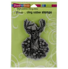 Stampendous Cling Stamp - Adorned Deer UTGÅENDE