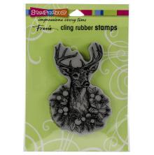 Stampendous Cling Stamp - Adorned Deer UTGENDE