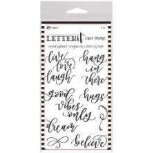 Ranger Letter It Clear Stamp Set 4X6 - Encouragement