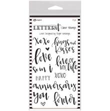 Ranger Letter It Clear Stamp Set 4X6 - Loves