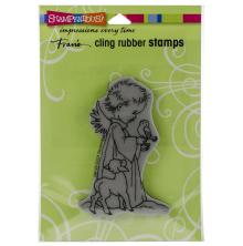 Stampendous Cling Stamp - Birdie Cherub UTGENDE