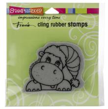 Stampendous Cling Stamp - Hippo Holiday UTGENDE