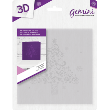 Crafters Companion Gemini 6x6 3D Embossing Folder - Festive Pine UTGENDE