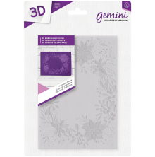 Crafters Companion Gemini 5x7 3D Embossing Folder - Poinsettia Frame UTGENDE