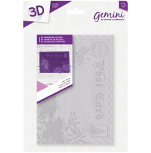 Crafters Companion Gemini 5x7 3D Embossing Folder - Dear Santa  UTGENDE