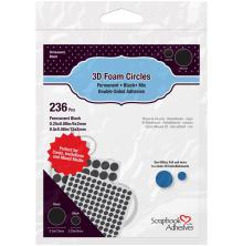 Scrapbook Adhesives 3L 3D Foam Circles - Black Mix