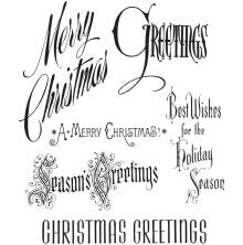 Tim Holtz Cling Stamps 7X8.5 - Christmastime CMS352