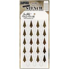 Tim Holtz Layered Stencil 4.125X8.5 - Shifter Tree THS113