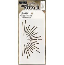 Tim Holtz Layered Stencil 4.125X8.5 - Burst THS116