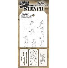 Tim Holtz Mini Layered Stencil Set 3/Pkg - Set 38