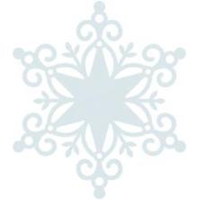 Kaisercraft Wonderland Die-Cut Cardstock 12X12 - Snowflake UTGENDE
