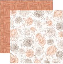 Kaisercraft Peachy Double-Sided Cardstock 12X12 - Honey Flower UTGENDE