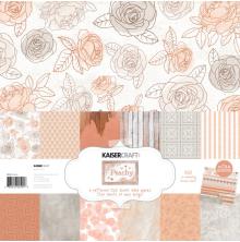 Kaisercraft Paper Pack 12X12 12/Pkg - Peachy UTGENDE