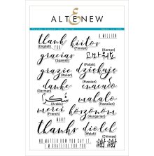 Altenew Clear Stamps 6X8 - Thanks Around the World