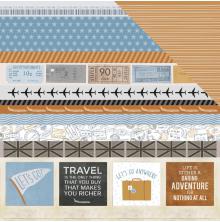 Kaisercraft Lets Go Double-Sided Cardstock 12X12 - Souvenirs UTGENDE