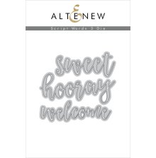 Altenew Die Set - Script Words 3