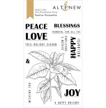 Altenew Clear Stamps 4X6 - Festive Poinsettia