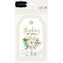 Jen Hadfield Cardstock Tags 36/Pkg - Along The Way  UTGENDE