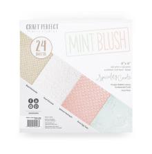 Tonic Studios Craft Perfect 6x6 Card Pack - Mint Blush 9426E