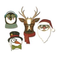 Tim Holtz Sizzix Thinlits Die Set 24PK - Cool Yule