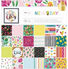 Dear Lizzy Paper Pad 12X12 36/Pkg - New Day