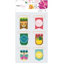 Dear Lizzy Layered Paper Clips 6/Pkg - New Day