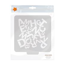 Tonic Studios Stencil 6x6 - Alphabet Shuffle 2418E UTGENDE