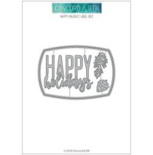 Concord &amp; 9th Dies - Happy Holidays Label
