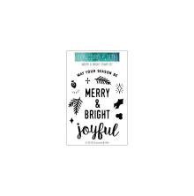 Concord &amp; 9th Clear Stamps 3X4 - Merry &amp; Bright