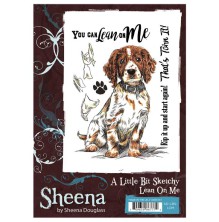 Sheena Douglass A Little Bit Sketchy A6 Stamp Set - Lean On Me UTGENDE