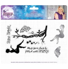 Sara Signature Collection Enchanted Forest Stamp and Die - Shine Bright UTGEND