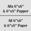 Alla 6"x6" & 6"X8" papper