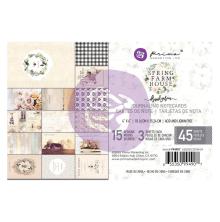 Prima Marketing Journaling Cards Pad 4X6 45/Pkg - Spring Farmhouse UTGENDE