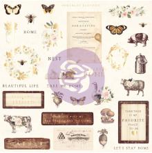 Prima Ephemera Cardstock Die-Cuts 33/Pkg - Spring Farmhouse 1 UTGENDE