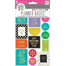 Me &amp; My Big Ideas Happy Planner Stickers 5 Sheets/Pkg - Bright Hustle UTGENDE