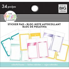 Me &amp; My Big Ideas Happy Planner Tiny Sticker Pad - Colorful Boxes UTGENDE