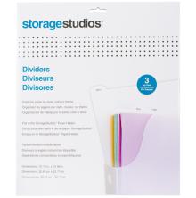 Storage Studios Tabbed Dividers W/Labels 3/Pkg